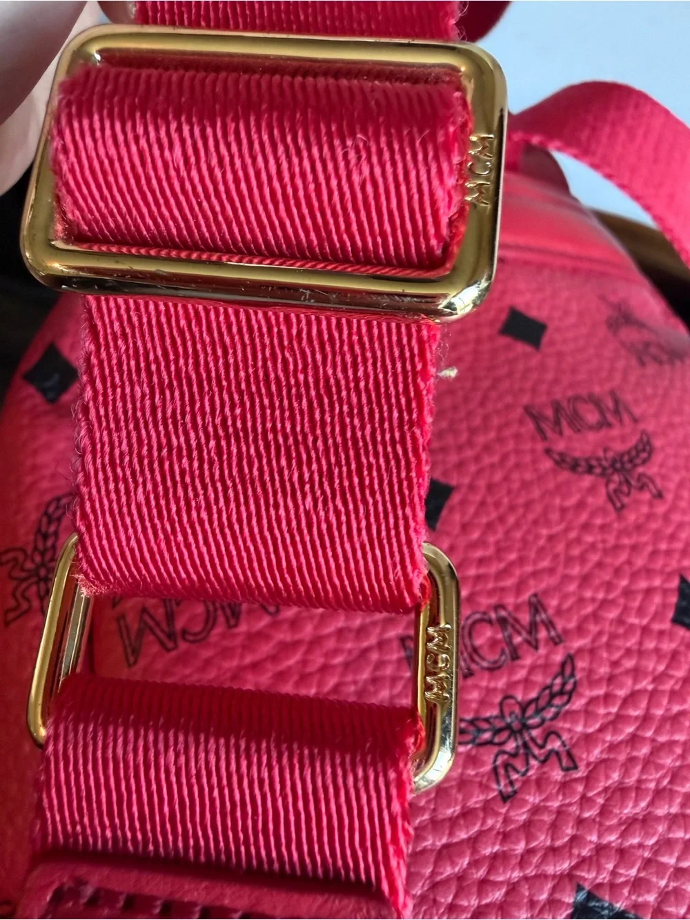 MCM Red Backpack- small